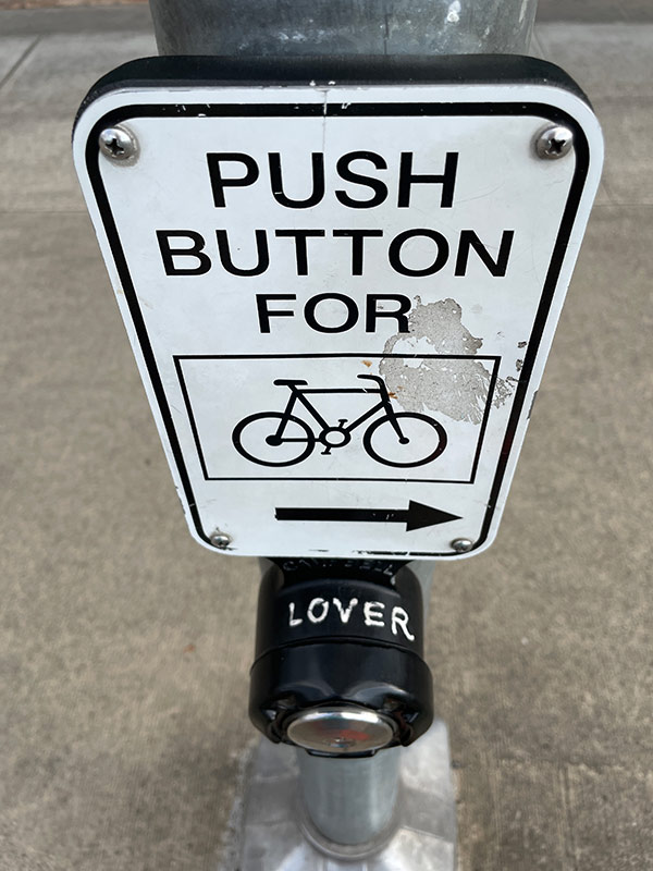 Push Button For Bike Crossing Sign (beg button)